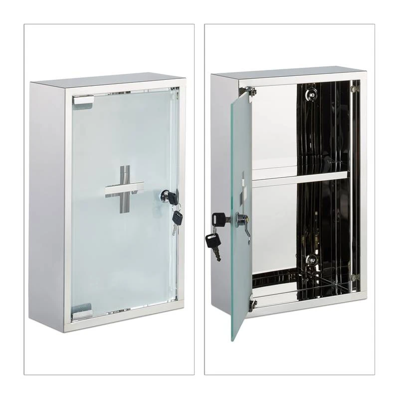 Armoire à Pharmacie Inox Porte Verre 6 Armoire à Pharmacie Inox Porte Verre – Image 4