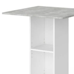 Table De Bar Redeo Blanche/béton -Meilleur Meubles Magasin db0331ae98144f50b74a77d636c32372