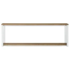 Étagère Murale Double 30x120x48 Blanc -Meilleur Meubles Magasin de0d8fa6f26c412d95d046a2e9ea78de