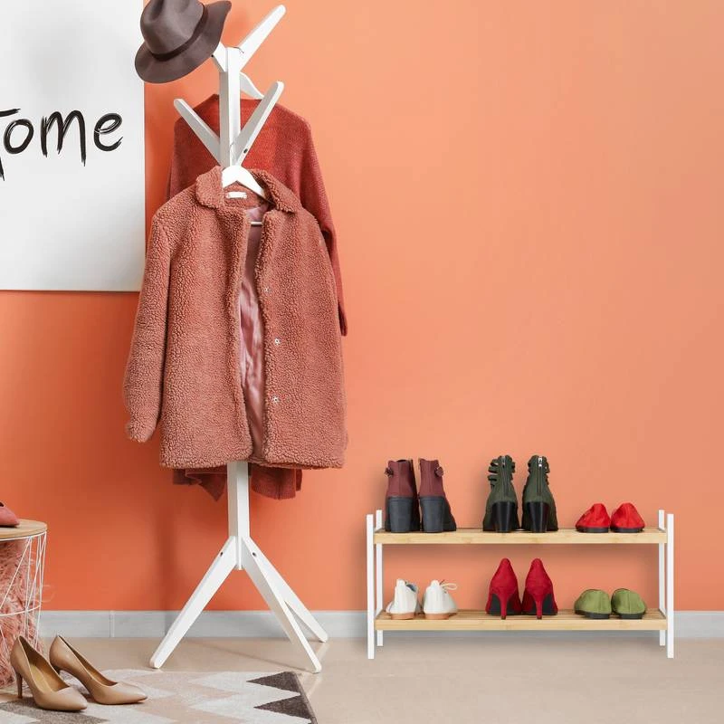 Etagère Chaussures Avec 2 Niveaux 6 Etagère Chaussures Avec 2 Niveaux – Image 4