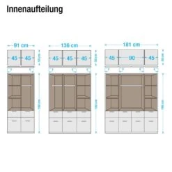 Armoire à Portes Battantes Bochum -Meilleur Meubles Magasin drehtueren kombischrank bochum alpinweiss milchglas 1424780