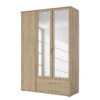 Armoire à Portes Pivotantes Rasant -Meilleur Meubles Magasin drehtuerenschrank rasant eiche sonoma dekor 127 cm 3 tuerig 2 spiegeltueren 2596238