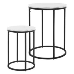Set De 2 Tables D'appoint En Métal Noir -Meilleur Meubles Magasin e097920f773f4e139418ee2e8fec9ec7