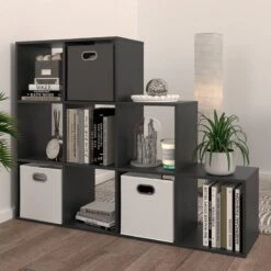 Étagère Escalier Béton 9 Compartiments -Meilleur Meubles Magasin e09ecb16f4d04e98b403fa286fb53e5d