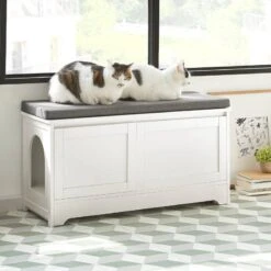 Banc Litière Chat FSR136-W 12 Banc Litière Chat FSR136-W -Meilleur Meubles Magasin e379c9e14ea94091967b17842f68f056