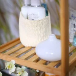 Étagère En Bambou Salle De Bain Colonne -Meilleur Meubles Magasin e4598b759e6a4a098f576f3e26b10573