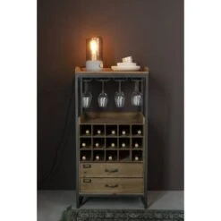 Armoire Bar à Vin Vintage Bois Clair -Meilleur Meubles Magasin e49df2164ab541d1ac04655d6f59be19