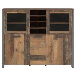 Buffet Vitré 5 Portes 18 Niches - BUCK -Meilleur Meubles Magasin e62564ead054431d8442704d28e04e10