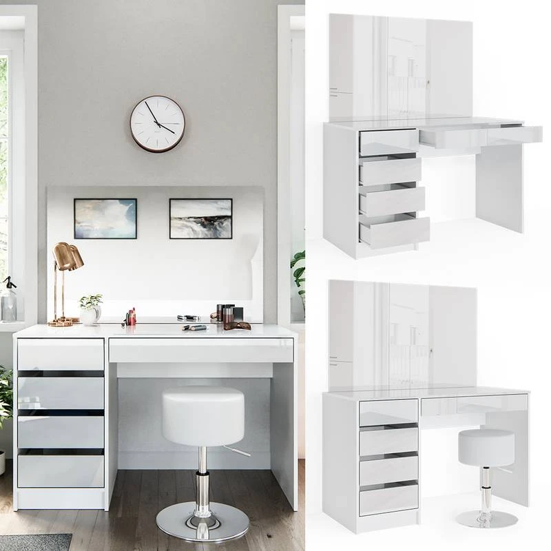 Coiffeuse Sherry Avec Miroir Et Tabouret 6 Coiffeuse Sherry Avec Miroir Et Tabouret – Image 4