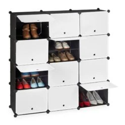 Étagère à Chaussures Noir Et Blanc -Meilleur Meubles Magasin ea86125ee0ac4f6dbd26538af6e1bf61