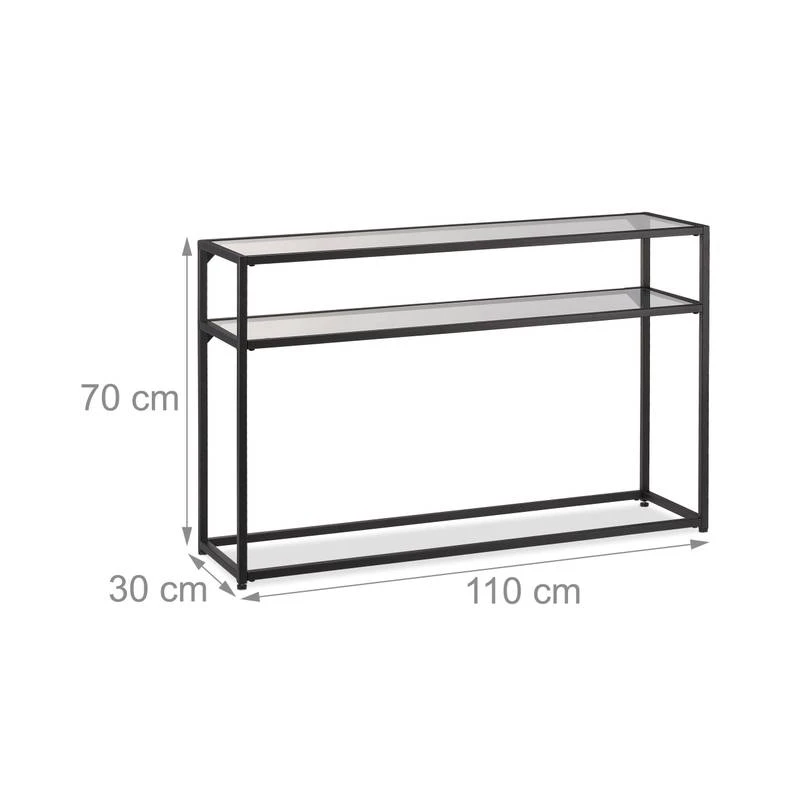 Table De Console Avec Plateau En Verre 10 Table De Console Avec Plateau En Verre – Image 8