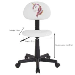 Chaise De Bureau UNICORN -Meilleur Meubles Magasin ecd5c7283c2645b2a11fcdedd263b4ca