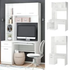 Bureau Ordinateur Crossline Blanc 12 Bureau Ordinateur Crossline Blanc -Meilleur Meubles Magasin ecd5ee3c88734281b1d2b06b8a7528b3