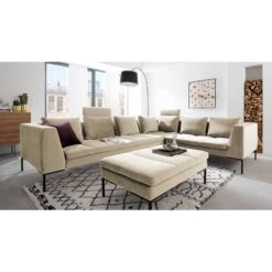 Canapé D’angle à Bords Ronds MADISON XL 26 Canapé D’angle à Bords Ronds MADISON XL -Meilleur Meubles Magasin ecksofa madison iii samt 3 sitzer davorstehend rechts stoff shyla beige 5169924