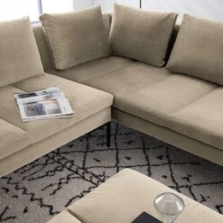 Canapé D’angle à Bords Ronds MADISON XL 27 Canapé D’angle à Bords Ronds MADISON XL -Meilleur Meubles Magasin ecksofa madison iii samt 3 sitzer davorstehend rechts stoff shyla beige 5169932