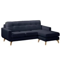 Canapé D'angle Postville -Meilleur Meubles Magasin ecksofa postville strukturstoff longchair davorstehend rechts dunkelblau 4890440
