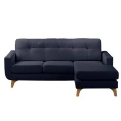 Canapé D'angle Postville -Meilleur Meubles Magasin ecksofa postville strukturstoff longchair davorstehend rechts dunkelblau 4890444