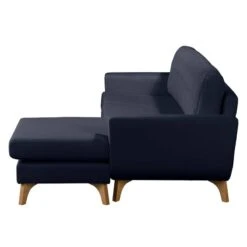 Canapé D'angle Postville -Meilleur Meubles Magasin ecksofa postville strukturstoff longchair davorstehend rechts dunkelblau 4890448