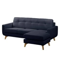 Canapé D'angle Postville -Meilleur Meubles Magasin ecksofa postville strukturstoff longchair davorstehend rechts dunkelblau 4890460