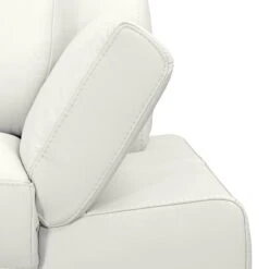 Canapé D'angle Silvano -Meilleur Meubles Magasin ecksofa silvano kunstleder weiss ottomane davorstehend rechts 443555