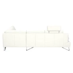 Canapé D'angle Silvano -Meilleur Meubles Magasin ecksofa silvano kunstleder weiss ottomane davorstehend rechts 443601