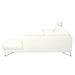 Canapé D'angle Silvano -Meilleur Meubles Magasin ecksofa silvano kunstleder weiss ottomane davorstehend rechts 443602