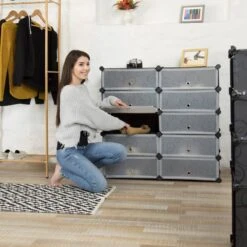 Meuble à Chaussures Avec 10 Casiers 23 Meuble à Chaussures Avec 10 Casiers -Meilleur Meubles Magasin ee9553c7bb5f40f68fb87fc44315034b