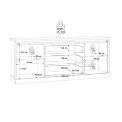 Buffet 214cm 2 Portes Coulissantes FARM -Meilleur Meubles Magasin eef0bfb8fa9f4990b0a9fe45a7b17df8