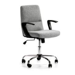 Fauteuil De Bureau Teo, Tissu Gris Foncé -Meilleur Meubles Magasin ef4071975a1f44c3b0c40dd56f1360a1