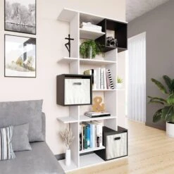 Etagère Blanc/sonoma Cube -Meilleur Meubles Magasin f40d091b706f445a86342919a222e60d