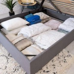 Lit Coffre Gain De Place Savio - Tissu D -Meilleur Meubles Magasin f7be22afb3eb40589cb3b22409bc2f9d