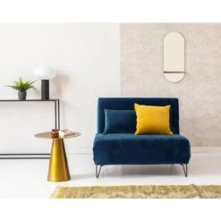 Fauteuil Convertible En Velours Rouille -Meilleur Meubles Magasin f922b8b8abbe4ae8bc40ffe9dc6cc01e