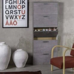 Meuble Chaussures Chêne H.164 Cm - TIDY -Meilleur Meubles Magasin f9749189746a438793162c16f2ddadc3