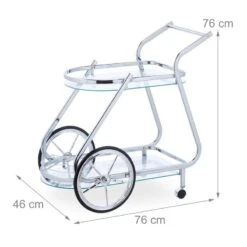 Chariot De Service Fer Chromé Et Verre -Meilleur Meubles Magasin f9ce09fe8b4e412398a5a8d7fd212c19