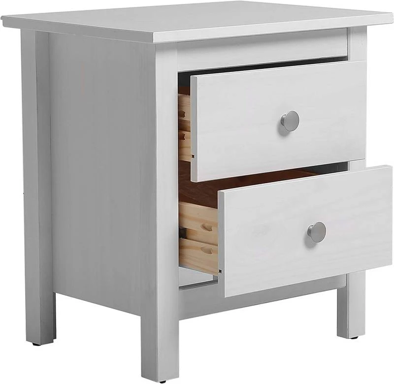 Table Chevet 2 Tiroirs Betty Blanc 5 Table Chevet 2 Tiroirs Betty Blanc – Image 3