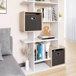 Etagère Blanc/sonoma Cube -Meilleur Meubles Magasin fccbf931d6874f4e81384bcc01471ce2