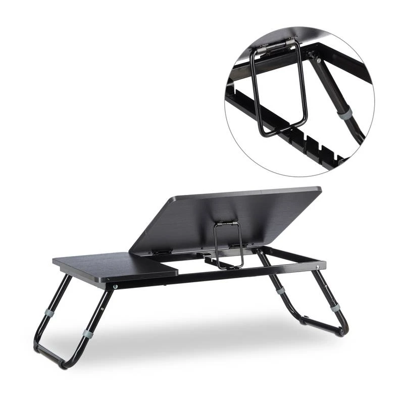 1x Table D'ordinateur Portable Noir 7 1x Table D'ordinateur Portable Noir – Image 5