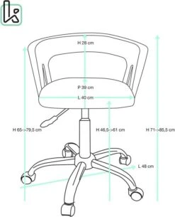 KAYELLES Chaise Bureau AYA (noir Marron) -Meilleur Meubles Magasin feabf9b3d6404020941d36f6ed493896