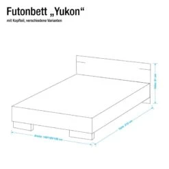 Lit Futon Yukon -Meilleur Meubles Magasin futonbett yukon eiche saegerau 1386757