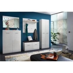 Banc D’entrée Adana -Meilleur Meubles Magasin garderobenset adana iii 5 teilig hochglanz weiss 5157700