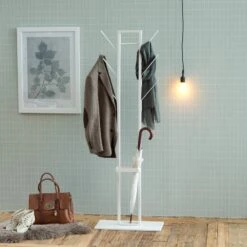 Porte-manteaux Berekua 9 Porte-manteaux Berekua -Meilleur Meubles Magasin garderobenstaender berekua metall weiss 4237508