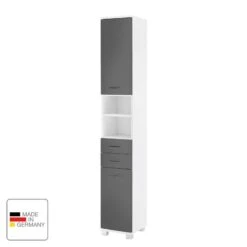 Armoire Lumo -Meilleur Meubles Magasin hochschrank lumo weiss basaltgrau 4482400