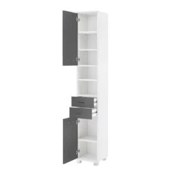 Armoire Lumo -Meilleur Meubles Magasin hochschrank lumo weiss basaltgrau 4482424