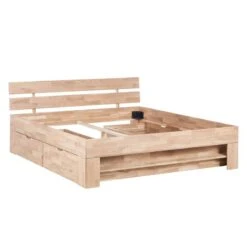 Lit En Bois Massif EosWOOD -Meilleur Meubles Magasin massivholzbett eoswood inklusive 4 bettkaesten eiche massiv 180 x 200cm eiche weissoel 3396709