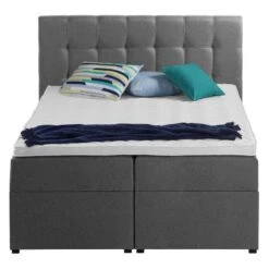 Lit Capitonné KiYDOO IV -Meilleur Meubles Magasin polsterbett kiydoo ii inkl bettkasten webstoff grau 140 x 200cm 5117396