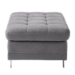 Pouf Repose-pieds Ayna -Meilleur Meubles Magasin polsterhocker ayna microfaser platin 4787556