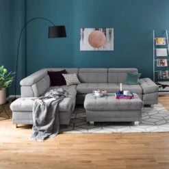 Pouf Repose-pieds Ayna -Meilleur Meubles Magasin polsterhocker ayna microfaser platin 4947728