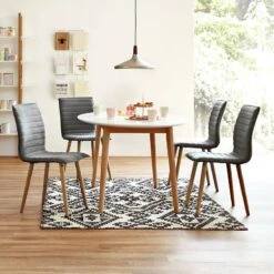 Chaise Capitonnée Kean I -Meilleur Meubles Magasin polsterstuhl kean i 2er set webstoff eiche massiv grau 4852700