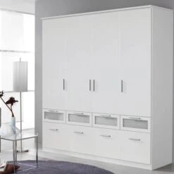Armoire à Portes Battantes Bochum -Meilleur Meubles Magasin rauch bochum drehtuerenschrank kombischrank alpinweiss absetzungen milchglas m ra ssk boc 966 1