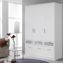Armoire à Portes Battantes Bochum -Meilleur Meubles Magasin rauch bochum drehtuerenschrank kombischrank alpinweiss absetzungen milchglas m ra ssk boc 966 11